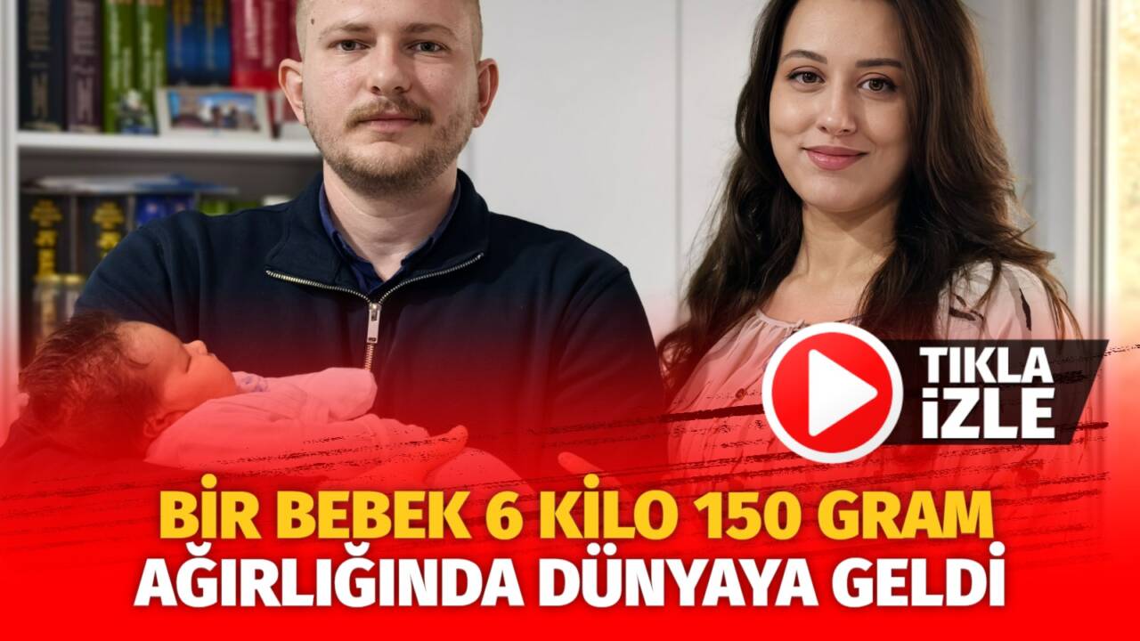 Bursa’nın İnegöl ilçesinde bir bebek 6 kilo 150 gram ağırlığında