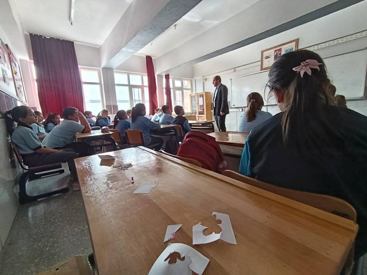 Sultanhanı Ortaokulu’nda öğrencilerin manevi gelişimlerine katkı sağlamak amacıyla “Değerler Eğitimi”