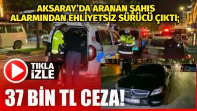 Ereğlikapı Mahallesi’nde durdurulan araçta aranan şahıs çıkmazken, ehliyetsiz sürücüye ağır