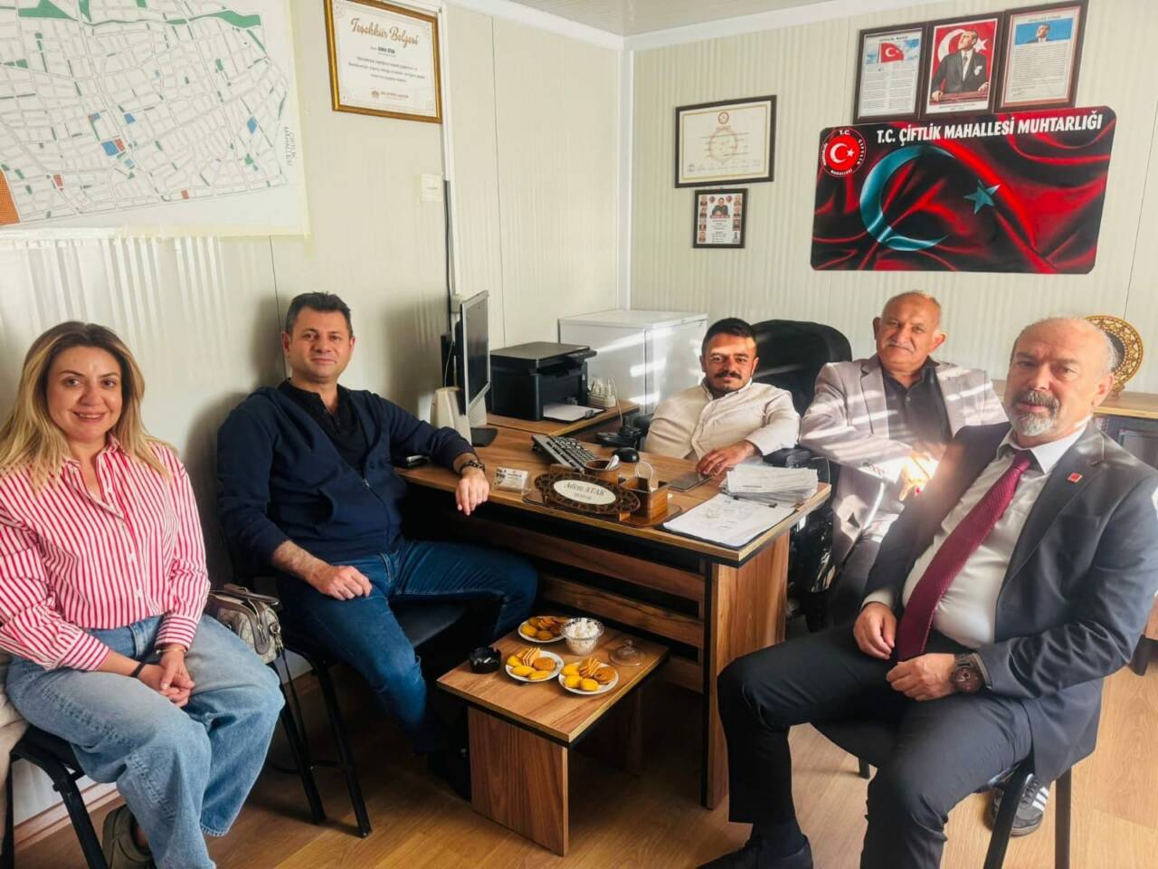 CHP Parti Meclisi Üyesi Ali Abbas Ertürk, İl Başkanı Bilal