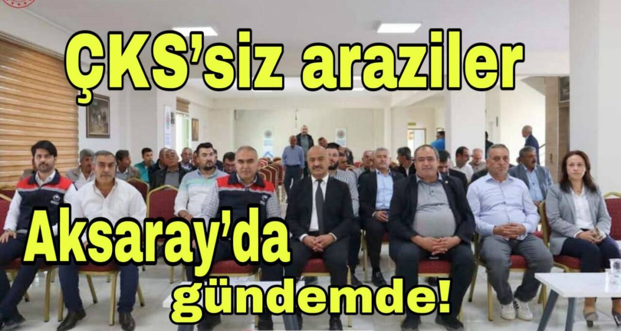 Vali Yardımcısı Kılınçkaya başkanlığında yapılan toplantıda, ÇKS’ye kayıtlı olmayan tarım