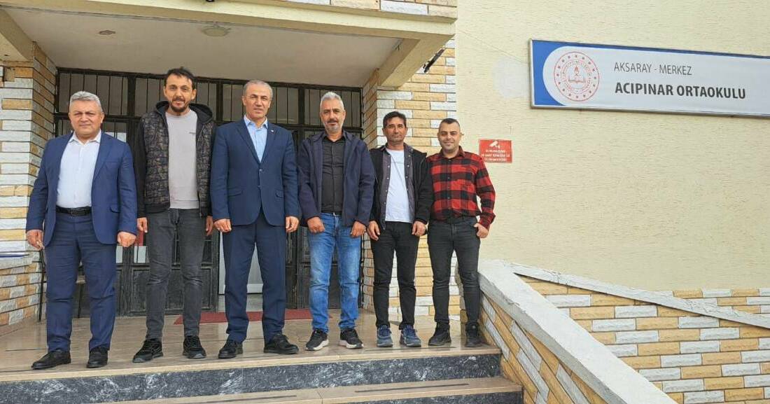 Eğitim-Bir-Sen Aksaray Şube Başkanı Murat Görmez, sendikanın sahadaki çalışmalarını sürdürerek