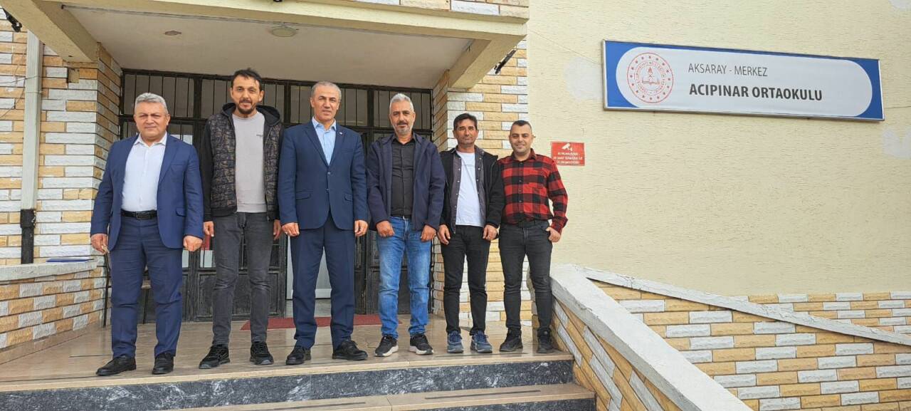 Eğitim-Bir-Sen Aksaray Şube Başkanı Murat Görmez, sendikanın sahadaki çalışmalarını sürdürerek