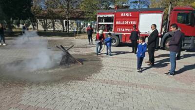 13 Ekim Uluslararası Afet Risklerinin Azaltılması Günü dolayısıyla, Eskil’deki tüm