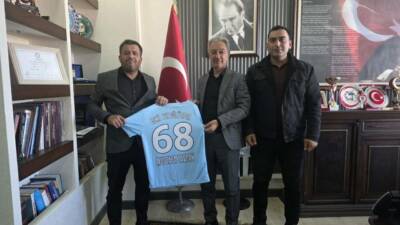 Eskil Tuzgölü Belediye Spor Kulübü Başkanı Hanifi Korkmaz ve Başkan