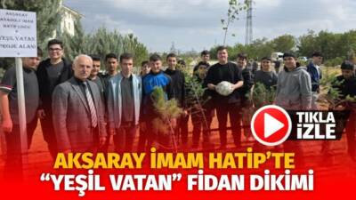Öğrenci, öğretmen ve yöneticiler, “Yeşil Vatan-Benim Okulum Geleceğe Çare” etkinliğiyle