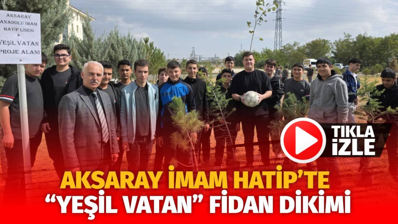 Öğrenci, öğretmen ve yöneticiler, “Yeşil Vatan-Benim Okulum Geleceğe Çare” etkinliğiyle