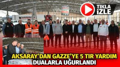 Aksaray Belediyesi ve STK Platformu öncülüğünde geçen hafta başlatılan Gazze’ye