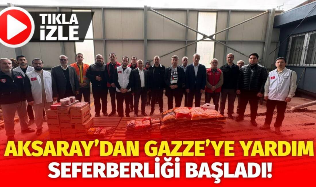 Aksaray Belediyesi ve sivil toplum kuruluşları öncülüğünde başlatılan yardım kampanyası,