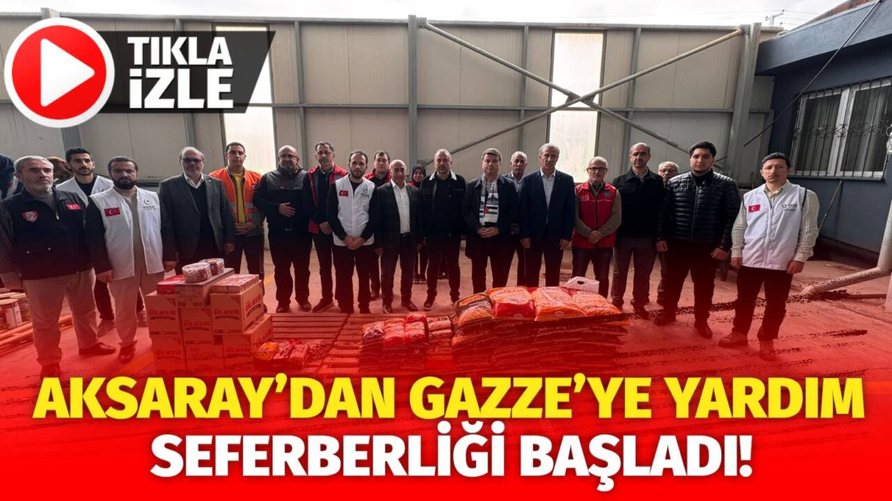 Aksaray Belediyesi ve sivil toplum kuruluşları öncülüğünde başlatılan yardım kampanyası,