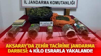 Aksaray’ın Ortaköy ilçesinde uyuşturucu ticareti yaptığı tespit edilen 54 yaşındaki