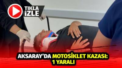 Taşpazar Mahallesi’nde motosiklet ile otomobilin çarpışması sonucu 1 kişi yaralandı,
