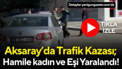 Pınar Mahallesi’nde motosikletle otomobilin çarpıştığı kazada 8 aylık hamile kadın