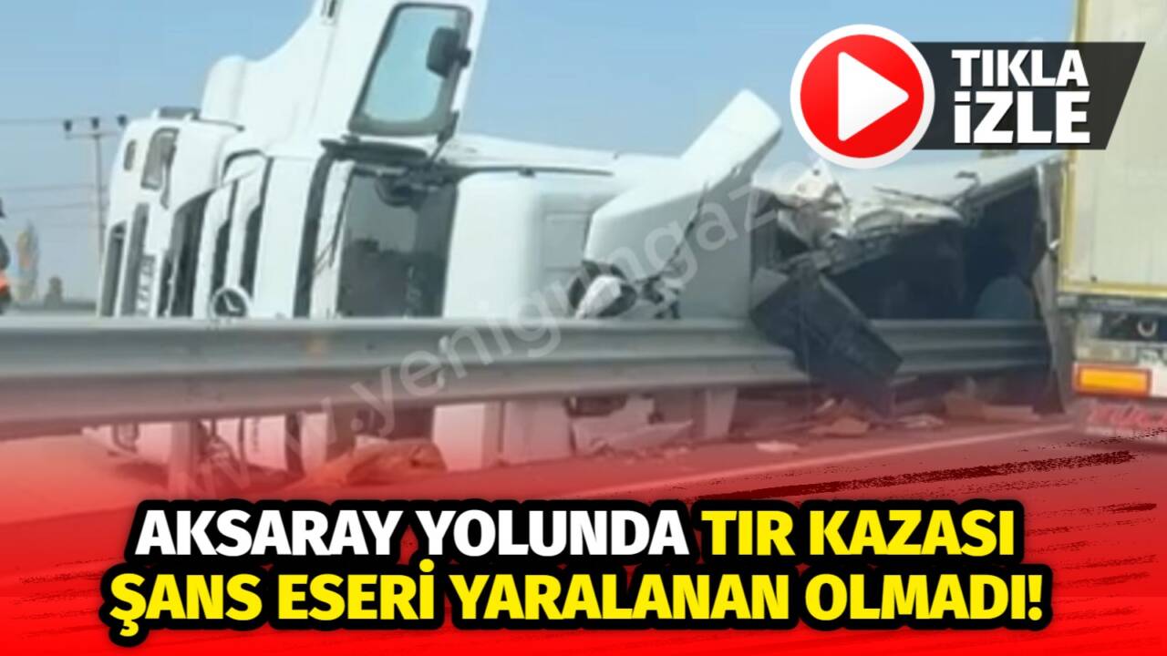 Topakkaya mevkiinde kontrolden çıkan tır refüje düşerek devrildi. Olay yerine
