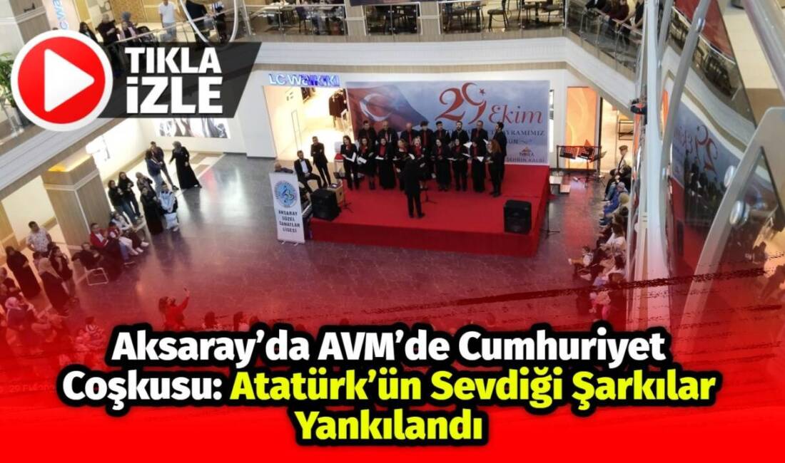 Aksaray Güzel Sanatlar Lisesi öğrencileri, 29 Ekim Cumhuriyet Bayramı’nın 102.