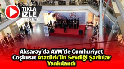 Aksaray Güzel Sanatlar Lisesi öğrencileri, 29 Ekim Cumhuriyet Bayramı’nın 102.