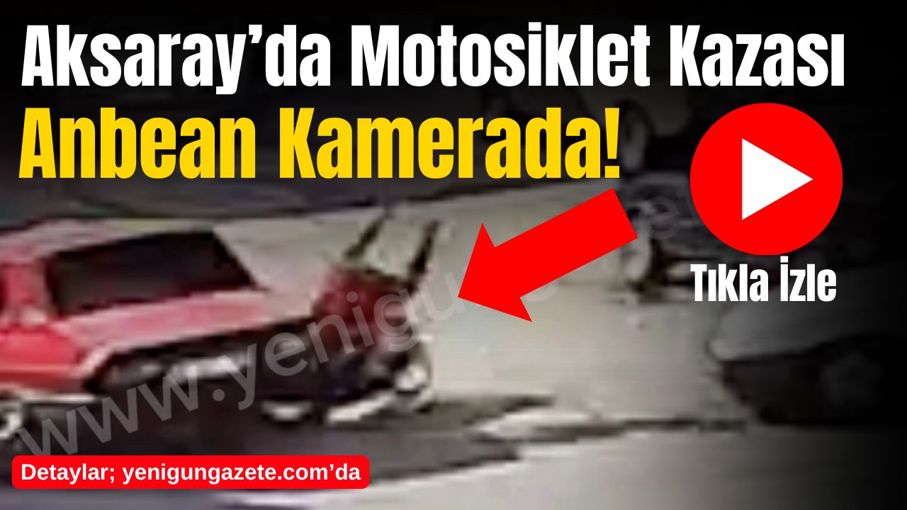 Yeni Sanayi Mahallesi’nde araca çarpmamak için fren yapan motosiklet park