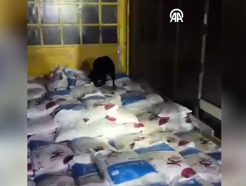 Karaman'da İl Emniyet Müdürlüğü ekipleri tarafından yapılan operasyonda kullandığı tırda