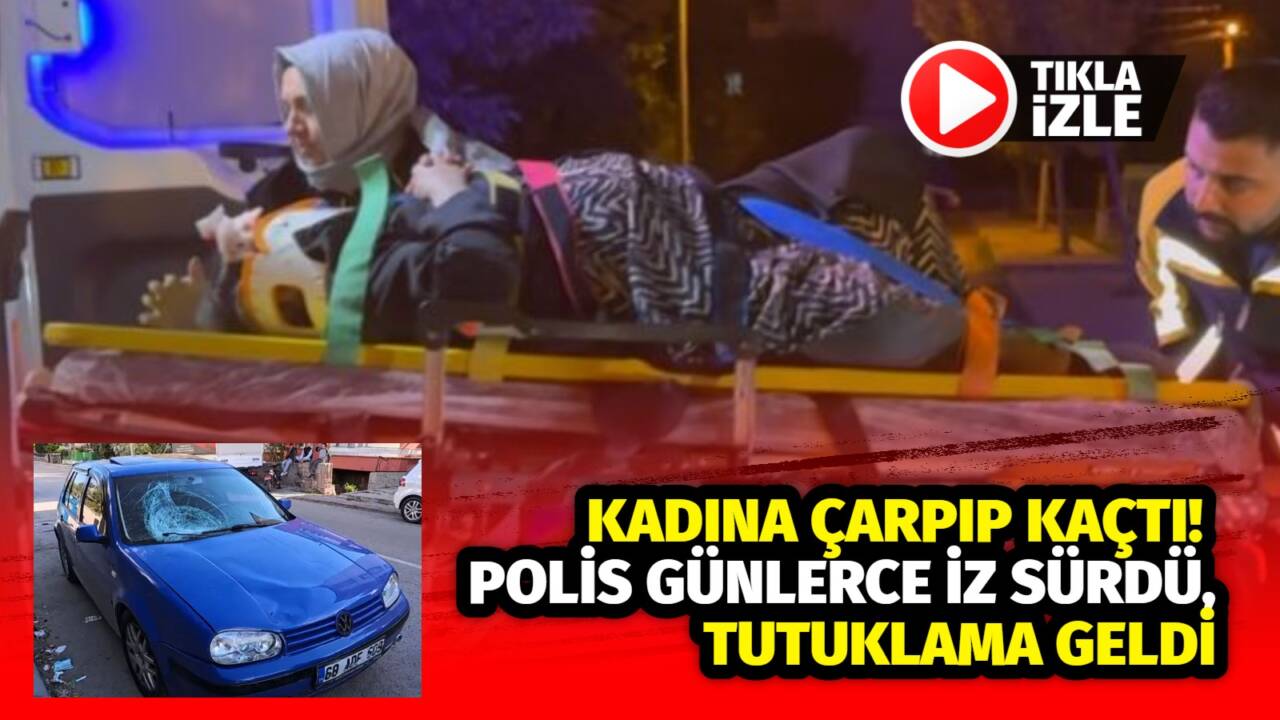 Selçuk Bulvarı’nda otomobille yaşlı kadına çarpıp kaçan sürücü, polis ekiplerinin