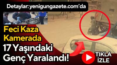 Coğlaki Mahallesi’nde bir aracın aniden dönüş yapması sonucu 17 yaşındaki
