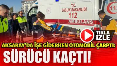 21 yaşındaki bisikletli Yunus Emre Balta’ya iş yolunda otomobil çarptı.