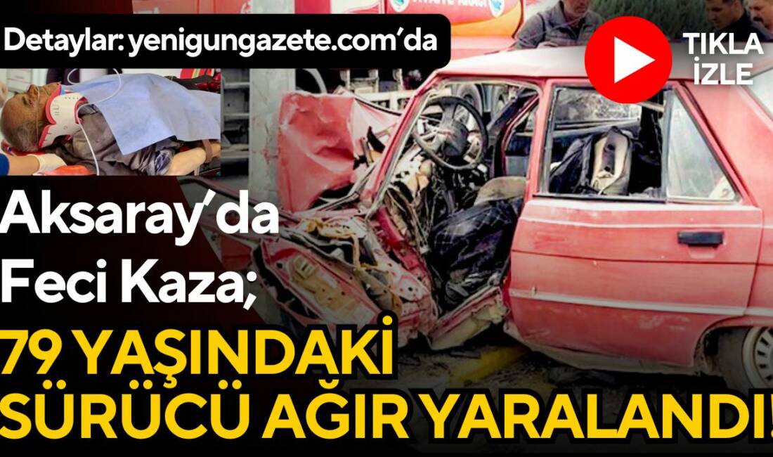 Aksaray Organize Sanayi Bölgesi’nde direksiyon hakimiyetini kaybeden sürücü, orta refüjdeki