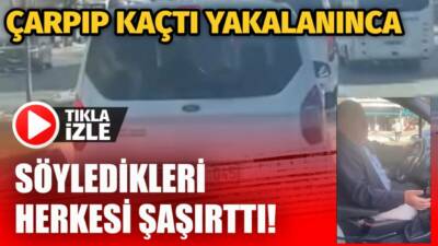 Yayaya yol veren kamyonete çarpan yaşlı sürücü durmadı, ışıklarda yakalanınca