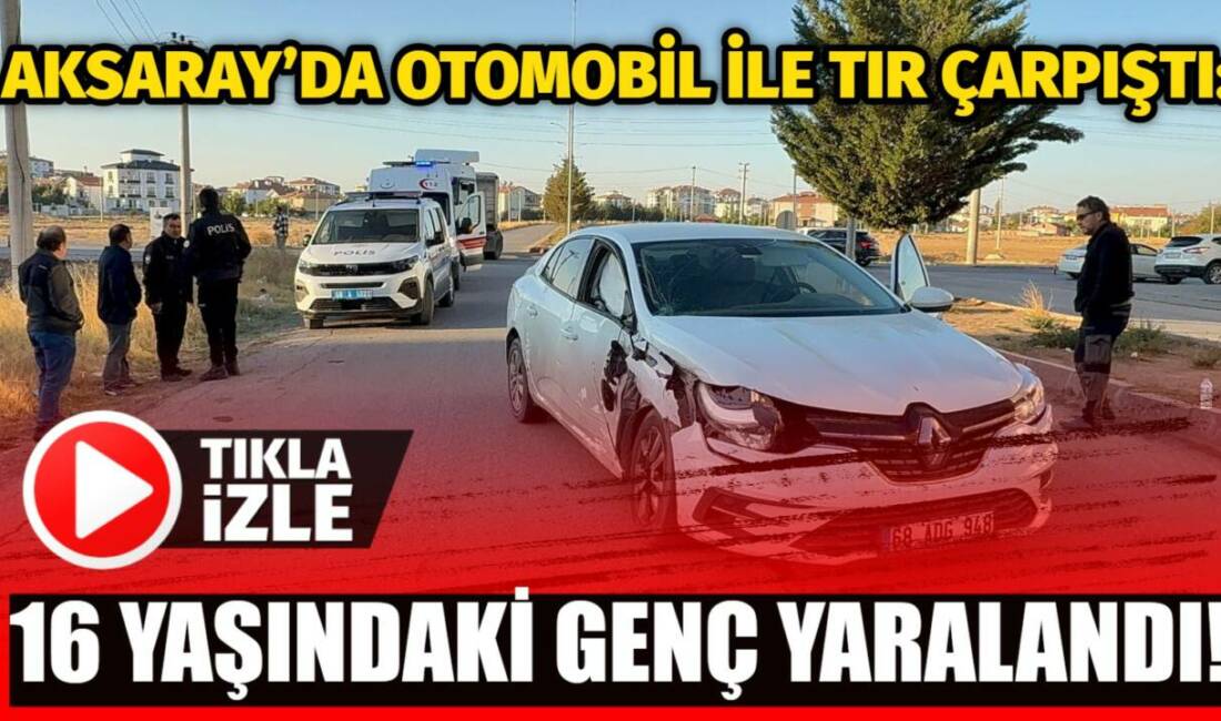 Nakkaş Mahallesi’nde sabah meydana gelen kazada otomobil ile tır çarpıştı,