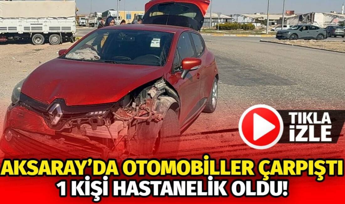 Aksaray’da Tacin mahallesi 90. Cadde üzerinde iki aracın karıştığı trafik