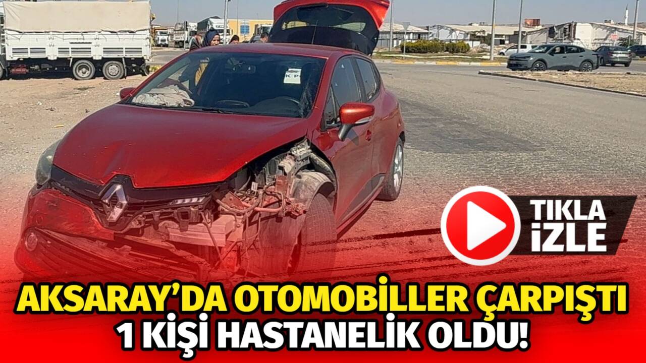 Aksaray’da Tacin mahallesi 90. Cadde üzerinde iki aracın karıştığı trafik