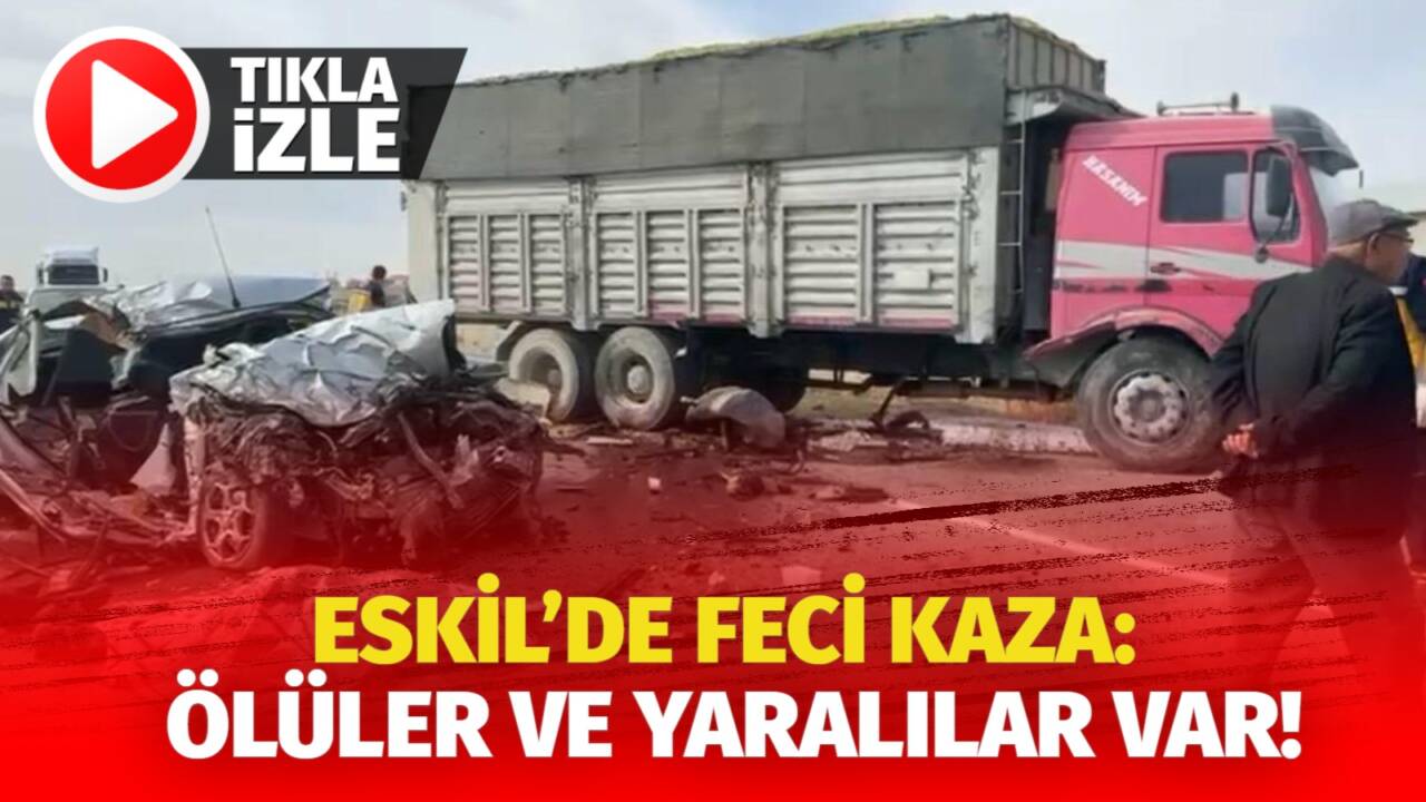 Aksaray’ın Eskil ilçesi Sokaraklı Yaylası yakınlarında meydana gelen trafik kazasında