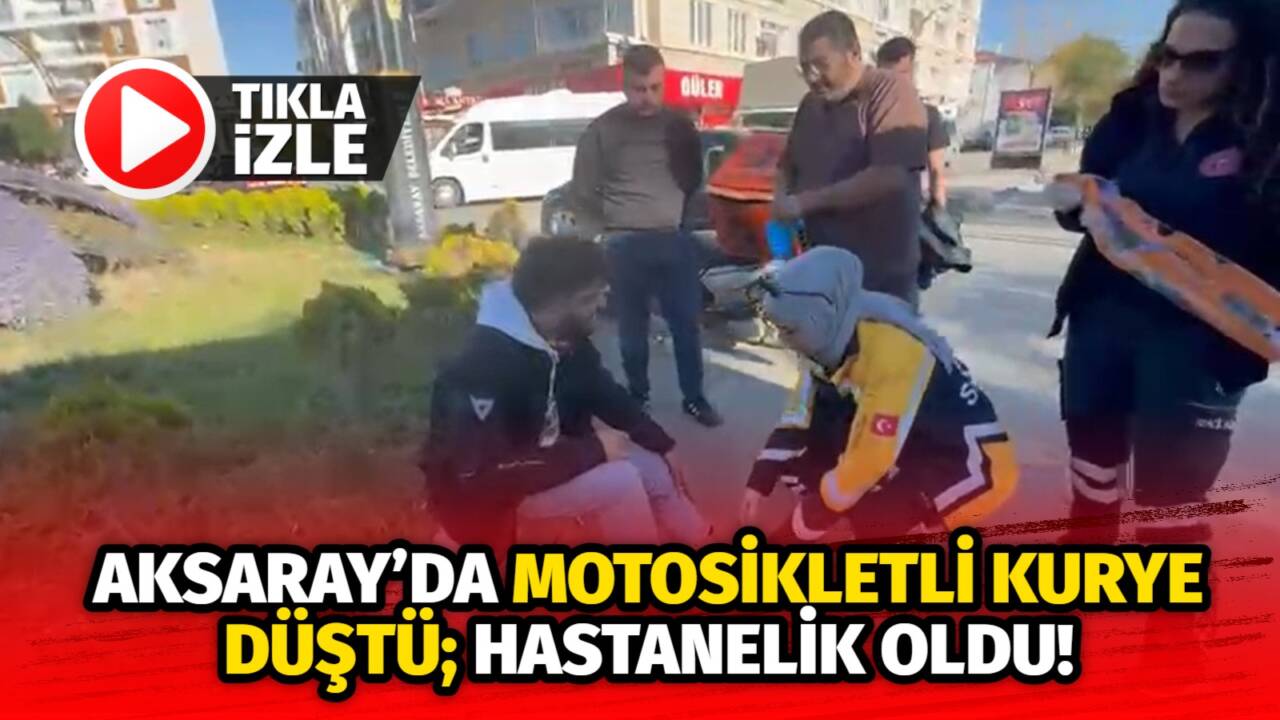 Taşpazar Mahallesi’nde motosikletle düşen kurye yaralandı. Ayak bileğinden yaralanan sürücü