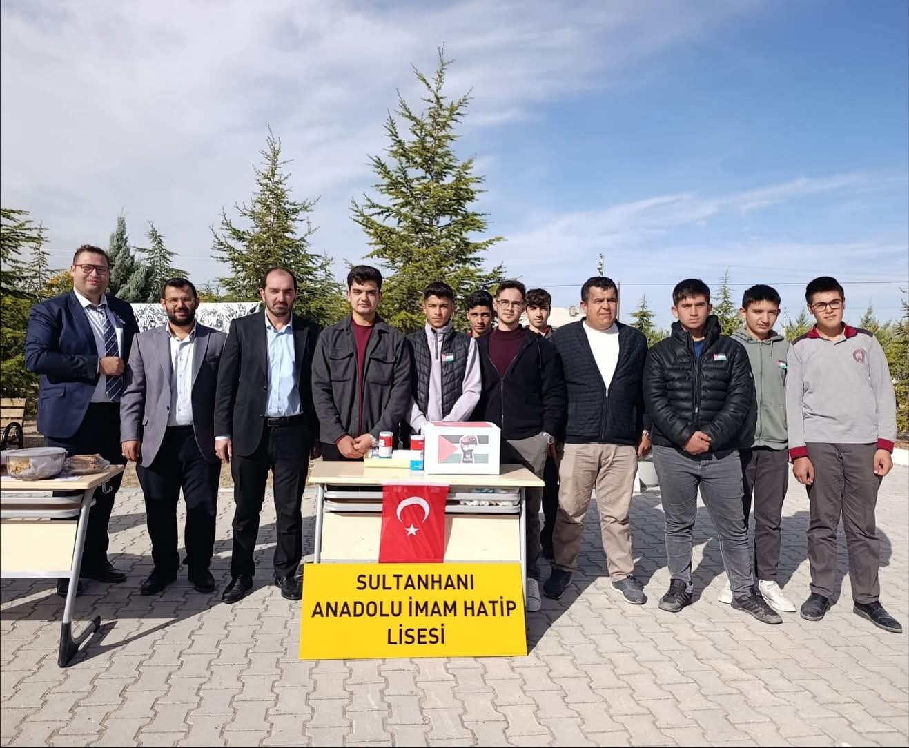Sultanhanı Anadolu İmam Hatip Lisesi’nde, Gazze’ye destek amacıyla anlamlı bir