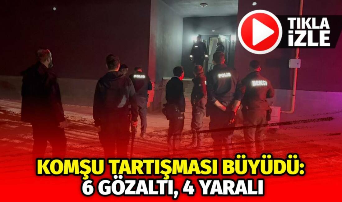 Tacin Mahallesi’nde iki komşu arasında çıkan kavga büyüyerek sokağa taştı.