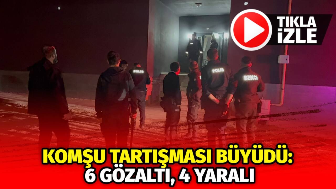 Tacin Mahallesi’nde iki komşu arasında çıkan kavga büyüyerek sokağa taştı.