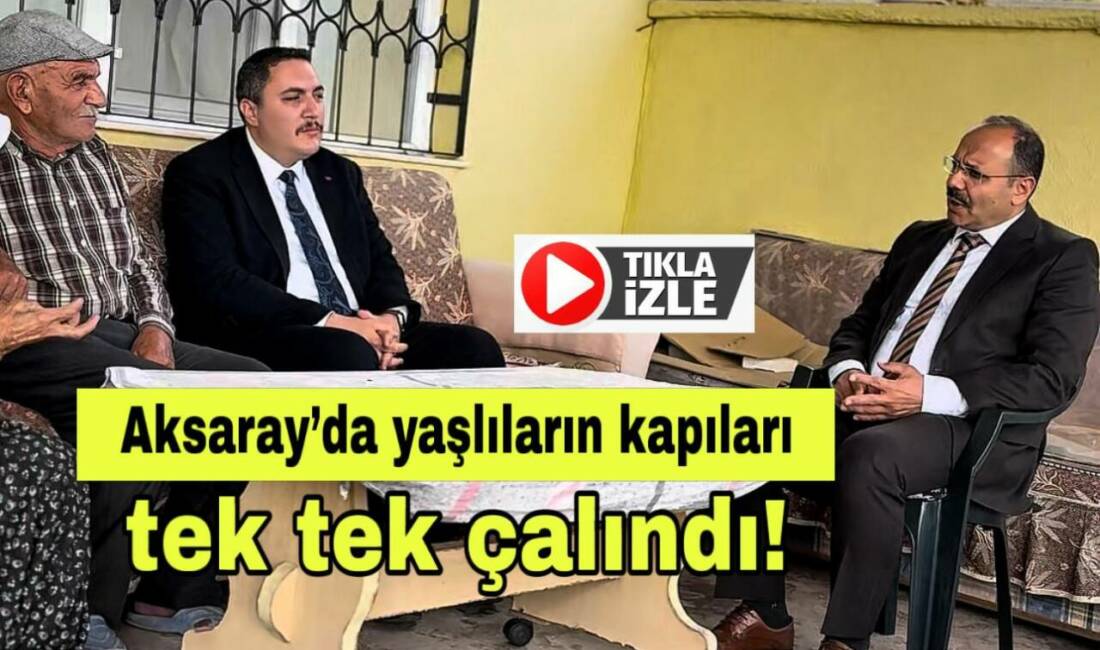 Vali talimatıyla kurum müdürleri yaşlıları ziyaret ederek hem sohbet etti