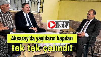 Vali talimatıyla kurum müdürleri yaşlıları ziyaret ederek hem sohbet etti