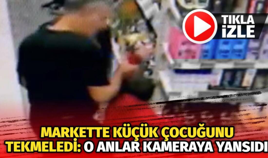 Eskişehir'de kendi evladı olduğu iddia edilen küçük çocuğu, markette defalarca