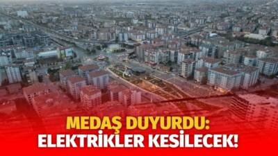 MERAM Elektrik Dağıtım Şirketi tarafından yapılan açıklama kapsamında Aksaray’ın bazı
