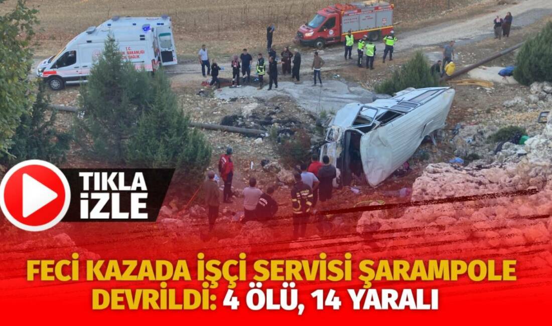 Mersin'in Erdemli ilçesinde meydana gelen kazada tarım isçilerini taşıyan minibüs
