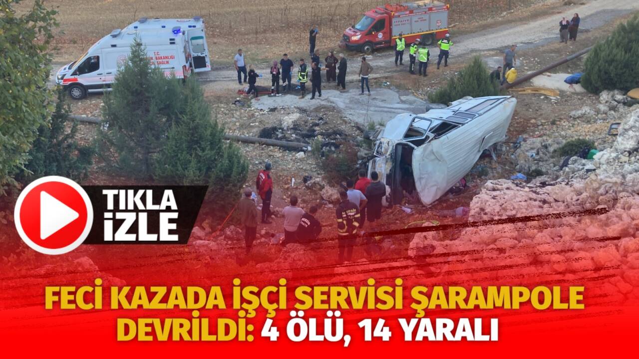 Mersin'in Erdemli ilçesinde meydana gelen kazada tarım isçilerini taşıyan minibüs