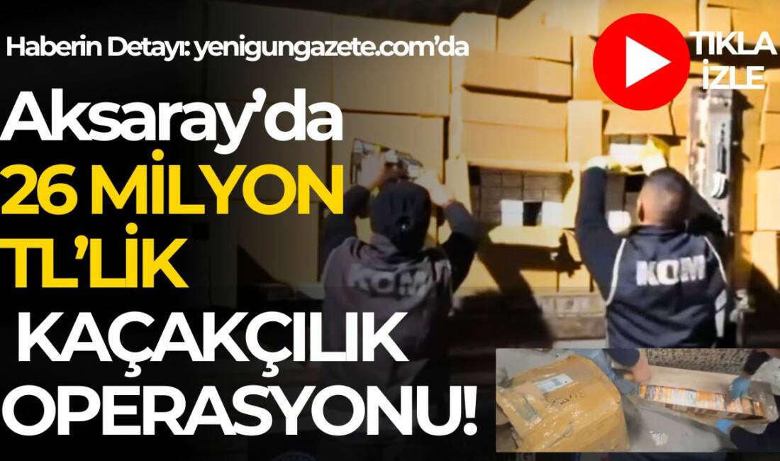 Aksaray Emniyeti, düzenlediği operasyonlarda silah, tütün, elektronik ve gümrük kaçağı