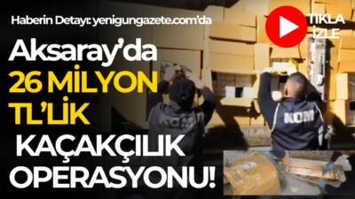 Aksaray Emniyeti, düzenlediği operasyonlarda silah, tütün, elektronik ve gümrük kaçağı