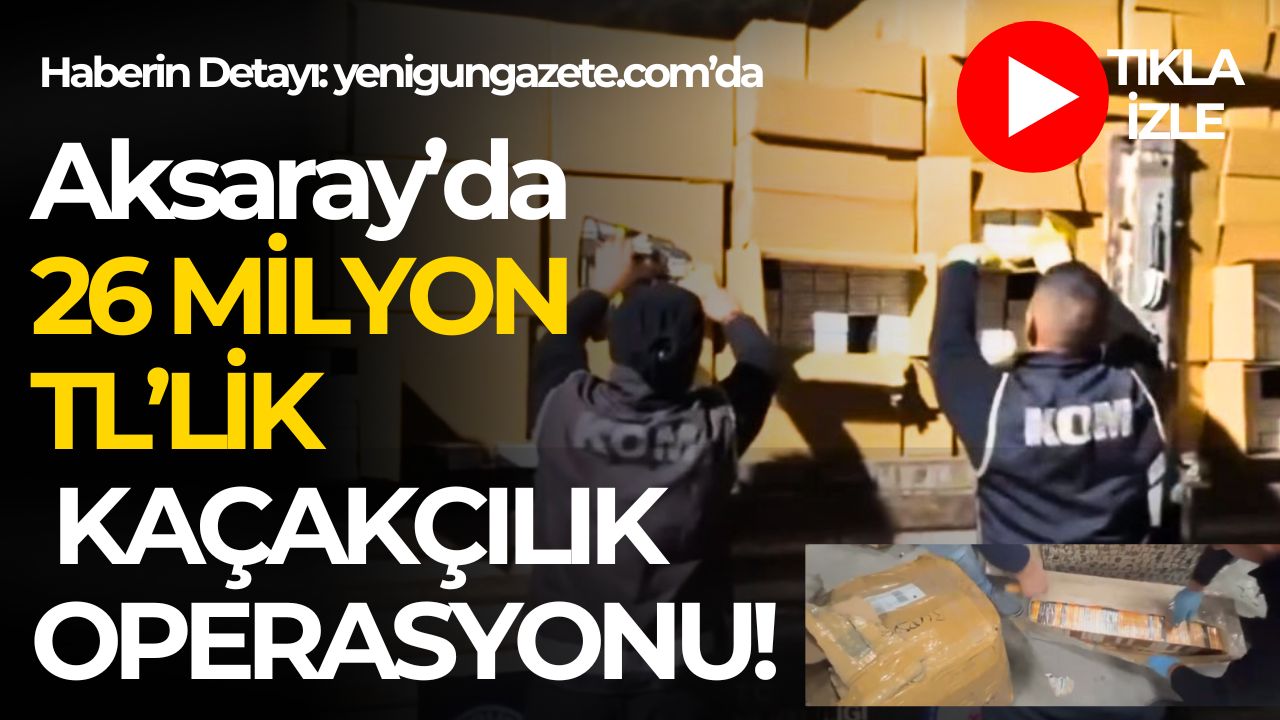 Aksaray Emniyeti, düzenlediği operasyonlarda silah, tütün, elektronik ve gümrük kaçağı