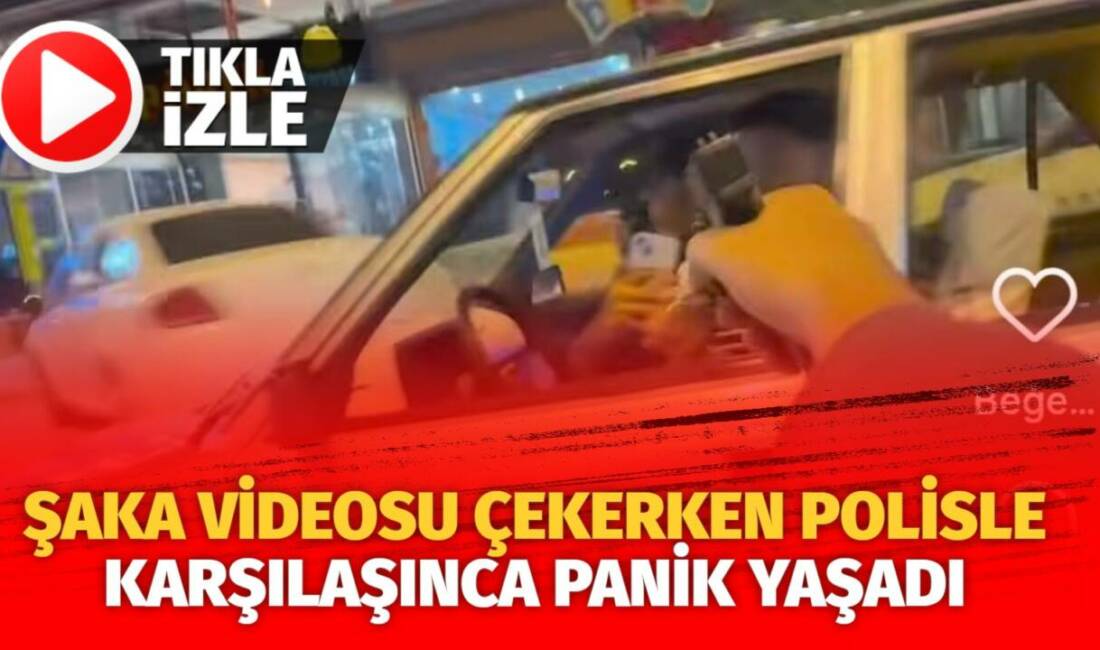 Adana'nın Kozan ilçesinde yaşanan olayda bir genç, trafikte seyir halindeyken
