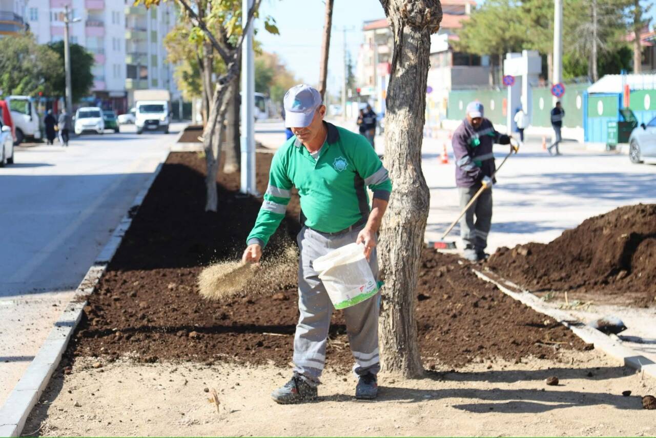 Aksaray Belediyesi, çevre düzenlemesi ve kent estetiğine yönelik çalışmalarını sürdürüyor.