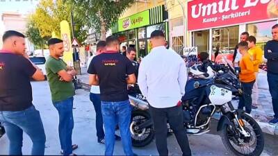 Sultanhanı ilçesinde emniyet ekipleri,  yunus timlerinin desteğiyle motosiklet sürücülerine yönelik