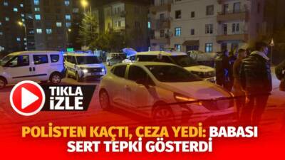  Kayseri’nin Melikgazi ilçesinde yaşanan olayda polisin ‘dur’ ihtarına uymayan alkollü