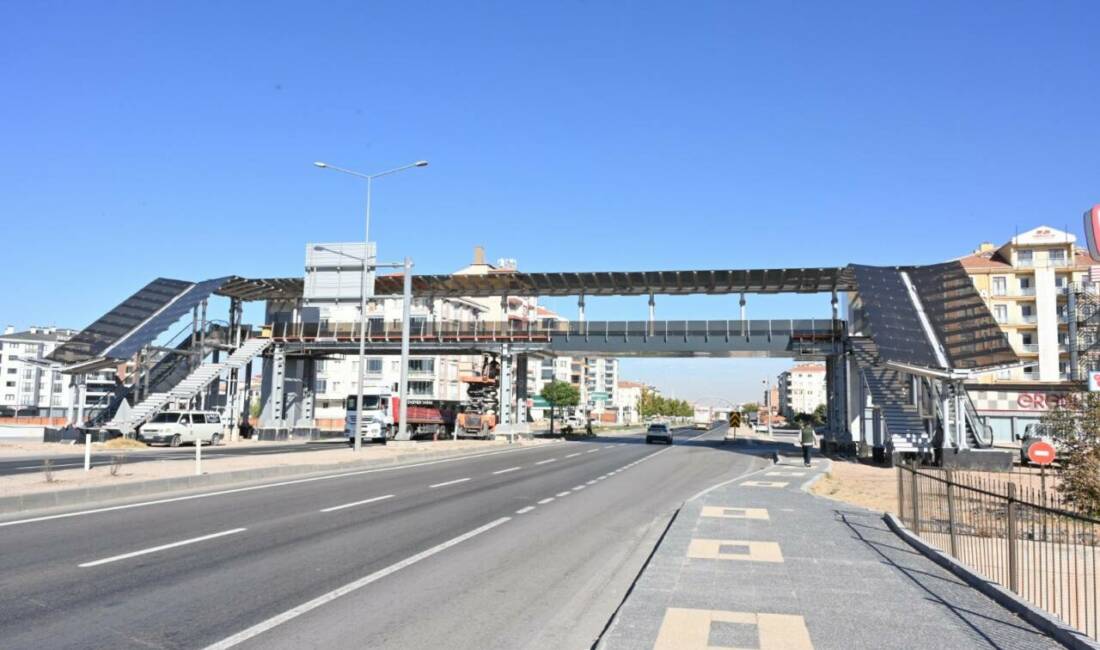 Aksaray Belediyesi, E-90 Karayolu üzerinde hayata geçirilen Gazzeli Şehitler Yaya