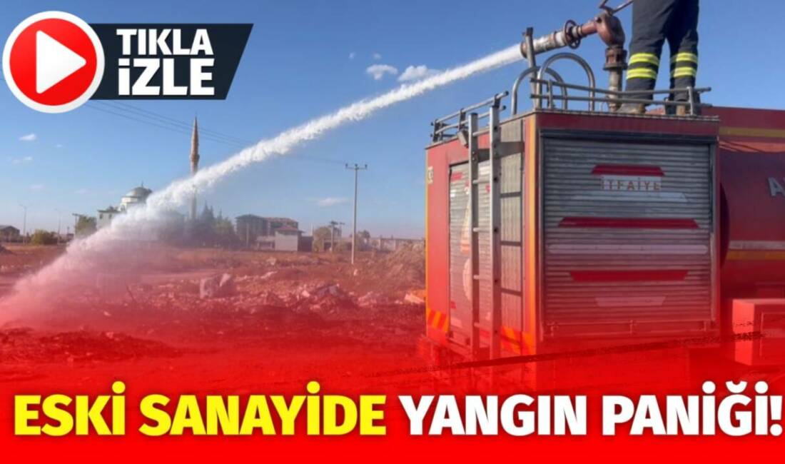 Aksaray Eski Sanayi’de lastik ve çöplerin tutuşması paniğe yol açtı.